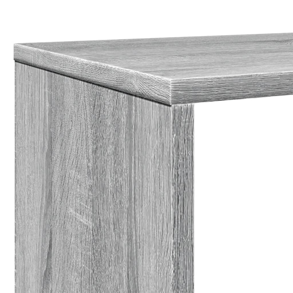 Book Cabinet Grey Sonoma 132x29x141.5 cm Engineered Wood