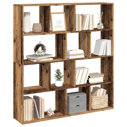 Book Cabinet Old Wood 132x29x141.5 cm Engineered Wood