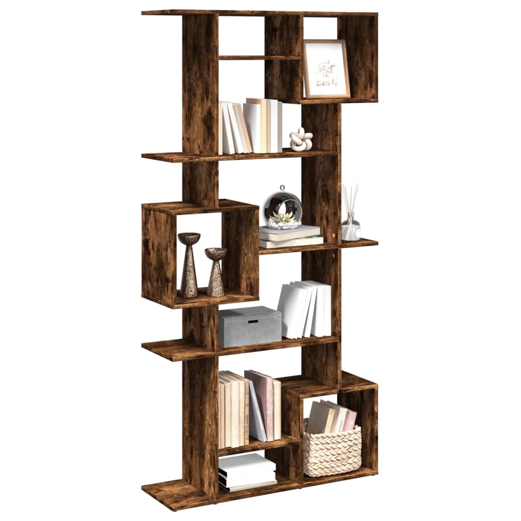 Book Cabinet Smoked Oak 92x29x188 cm Engineered Wood