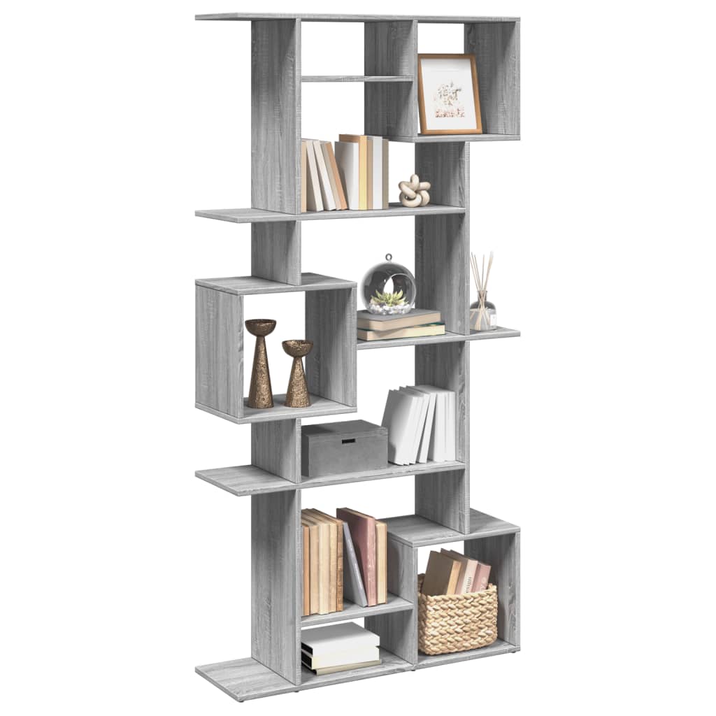 Book Cabinet Grey Sonoma 92x29x188 cm Engineered Wood