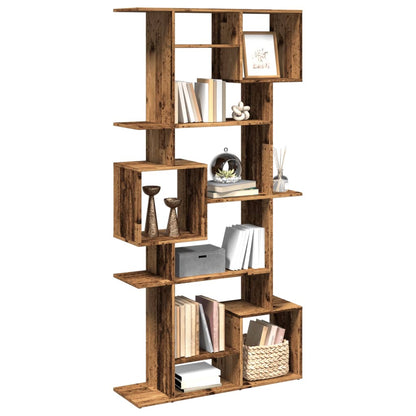 Book Cabinet Old Wood 92x29x188 cm Engineered Wood