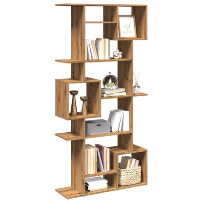 Book Cabinet Artisian Oak 92x29x188 cm Engineered Wood