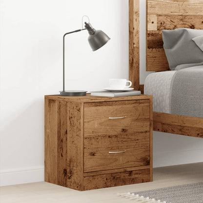 Bedside Cabinet Old Wood 40x30x40 cm Engineered Wood