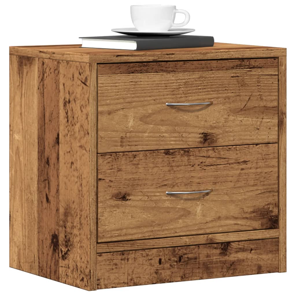 Bedside Cabinet Old Wood 40x30x40 cm Engineered Wood