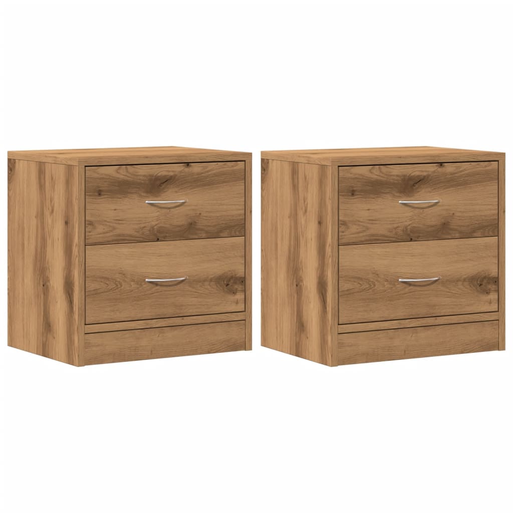 Bedside Cabinets 2 pcs Artisian Oak 40x30x40 cm Engineered Wood