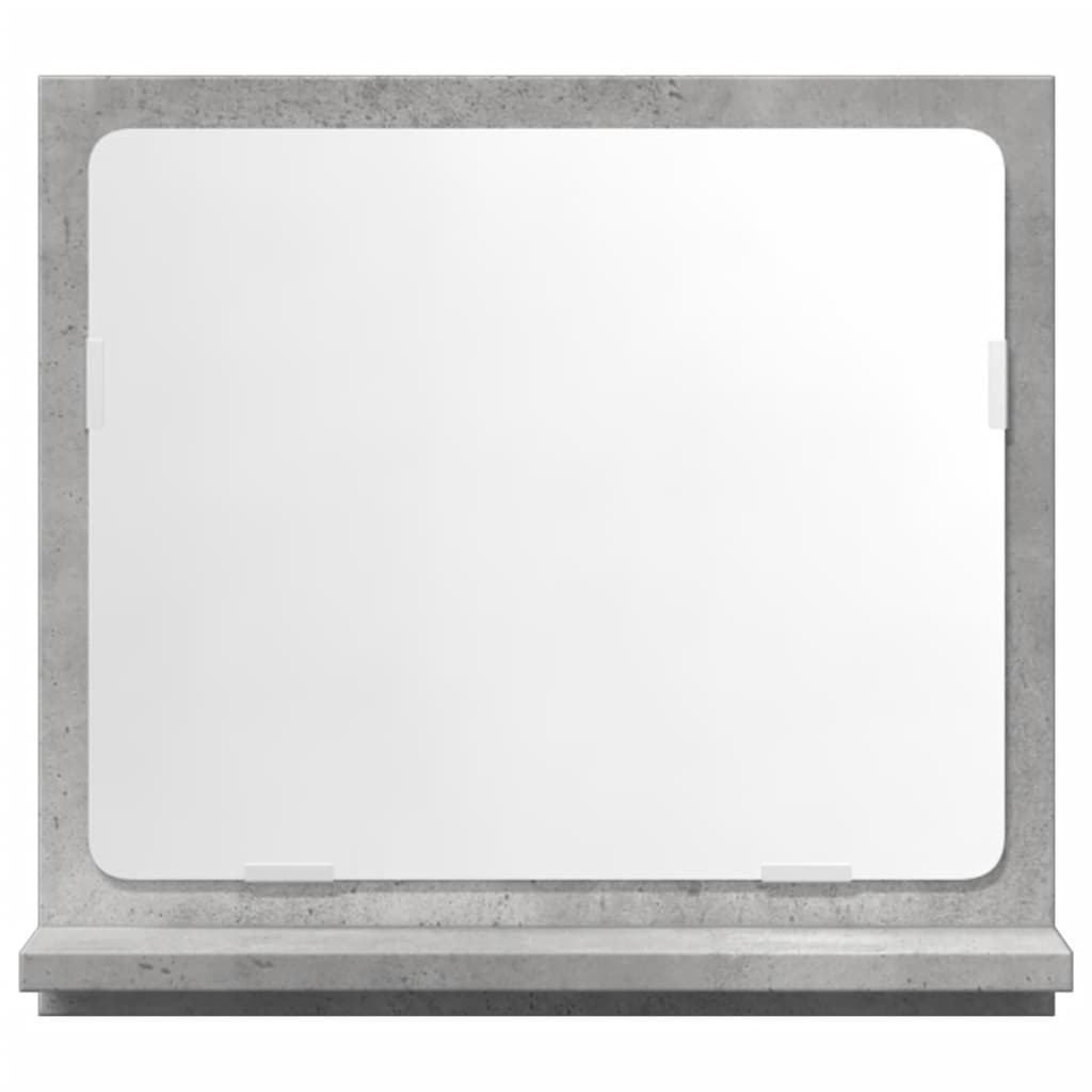 Bathroom Mirror Cabinet Concrete Grey 40x11x37 cm Engineered Wood