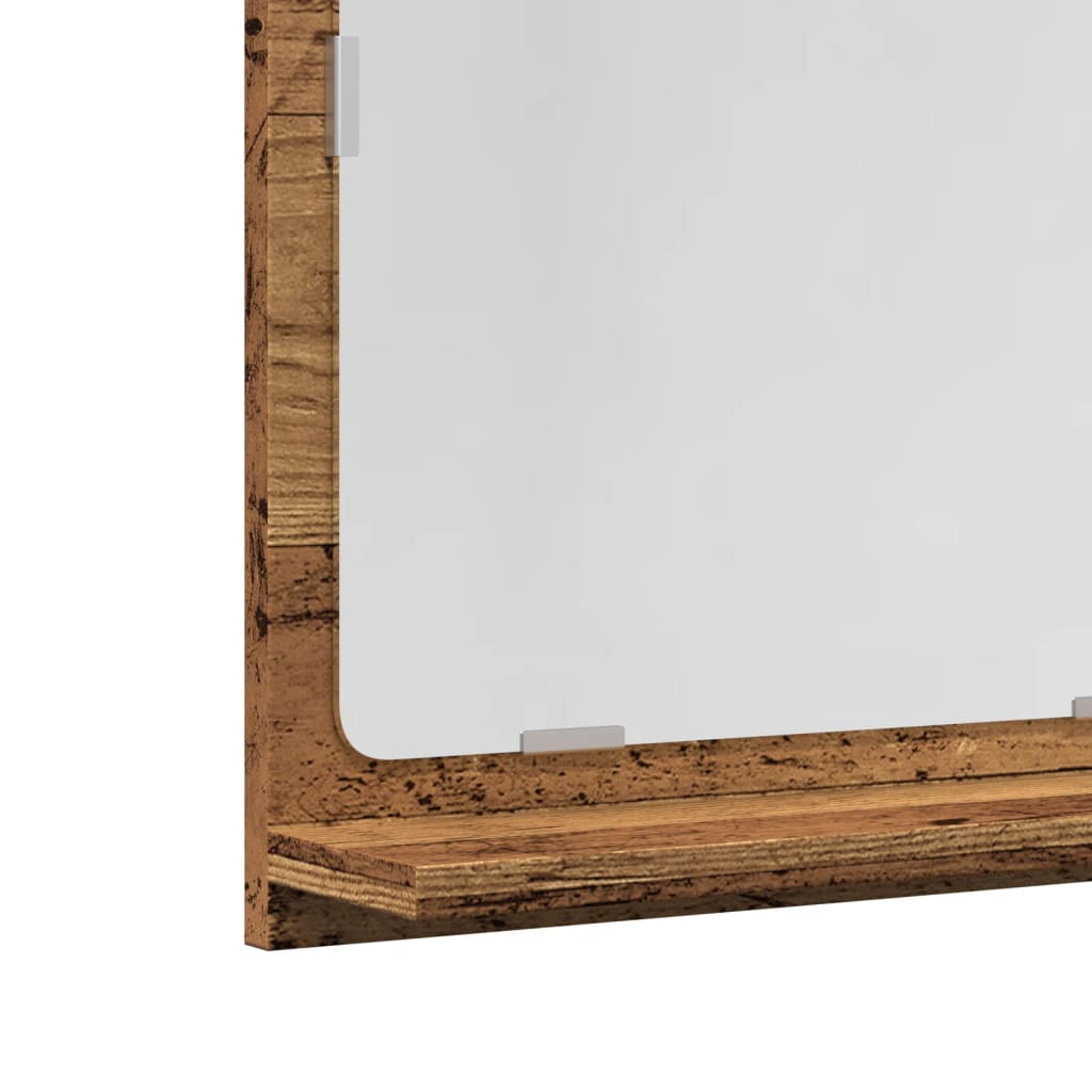 Bathroom Mirror Cabinet Old Wood 40x11x37 cm Engineered Wood