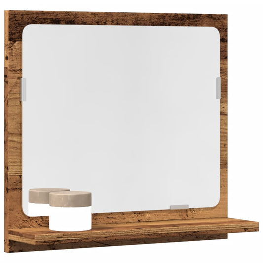 Bathroom Mirror Cabinet Old Wood 40x11x37 cm Engineered Wood