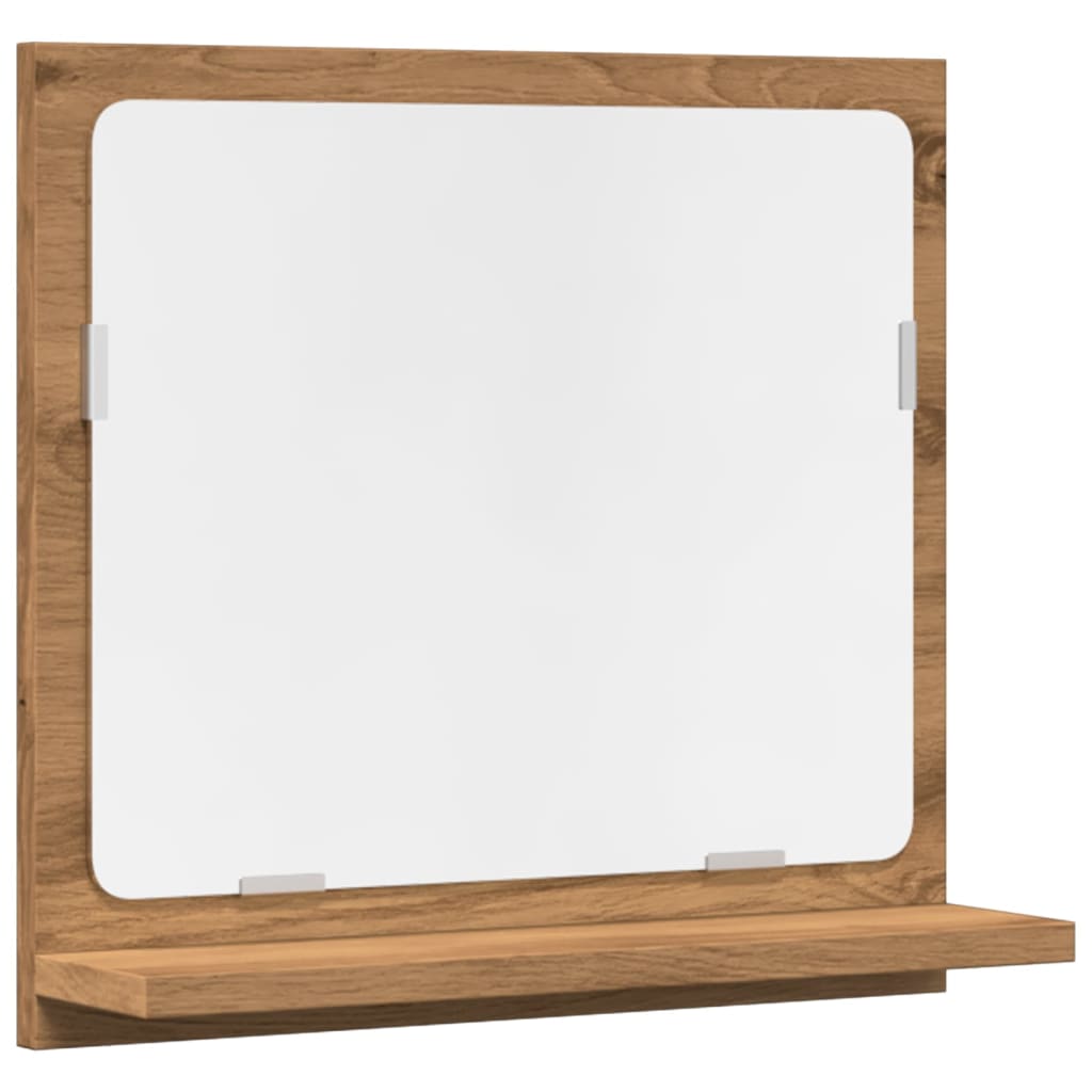 Bathroom Mirror Cabinet Artisan Oak 40x11x37 cm Engineered Wood