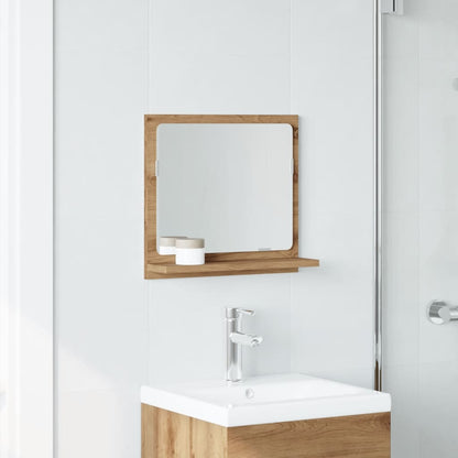 Bathroom Mirror Cabinet Artisan Oak 40x11x37 cm Engineered Wood