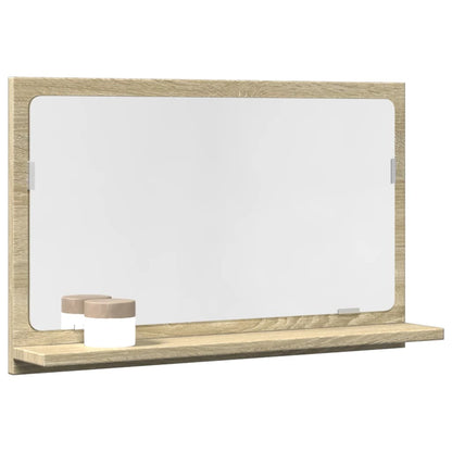 Bathroom Mirror Cabinet Sonoma Oak 60x11x37 cm Engineered Wood