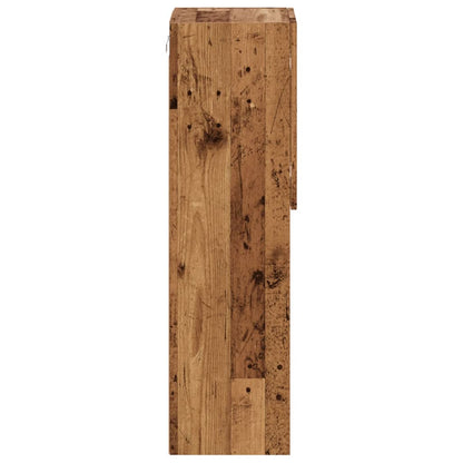 TV Cabinets with LED Lights 2 pcs Old Wood 30.5x30x102 cm