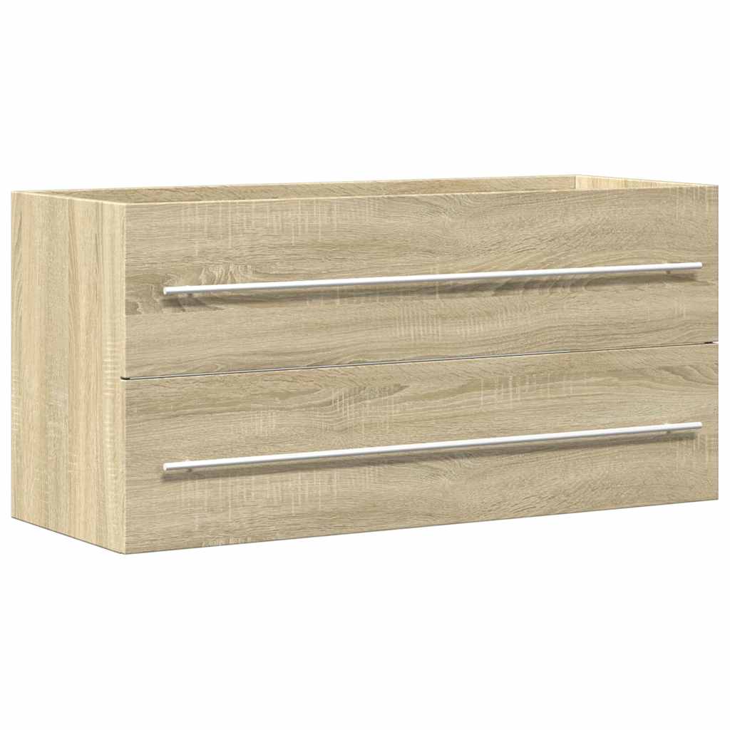 Sink Cabinet Sonoma Oak 100x38.5x48 cm Engineered Wood