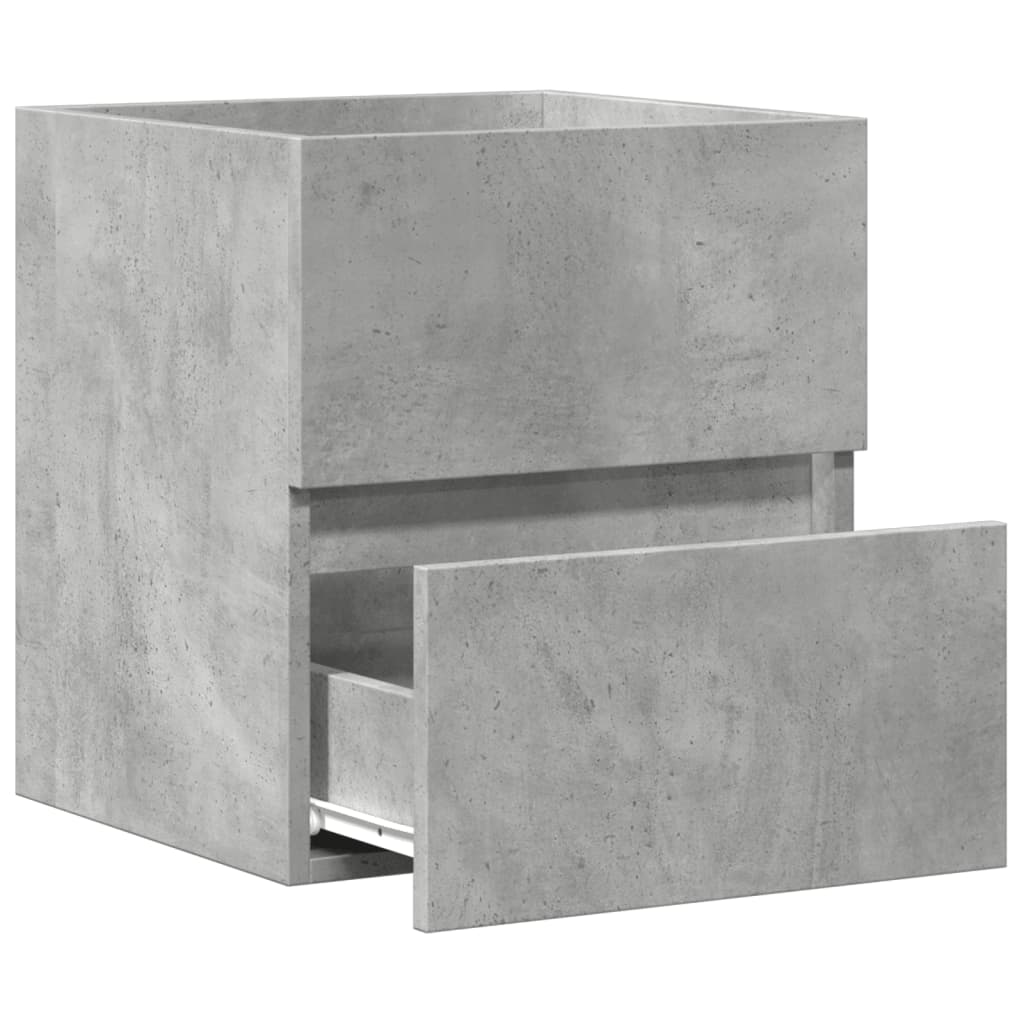 Sink Cabinet Concrete Grey 41x38.5x45 cm Engineered Wood