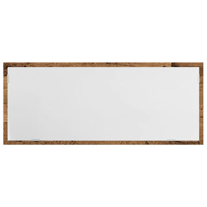 LED Bathroom Mirror Old Wood 100x8.5x37 cm Engineered Wood