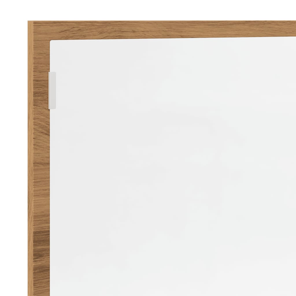 LED Bathroom Mirror Artisan Oak 100x8.5x37 cm Engineered Wood