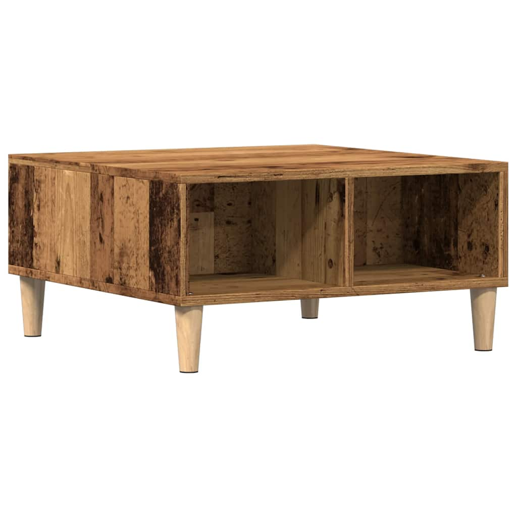 Coffee Table Old Wood 60x60x30 cm Engineered Wood