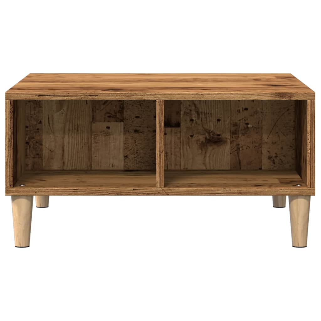 Coffee Table Old Wood 60x60x30 cm Engineered Wood