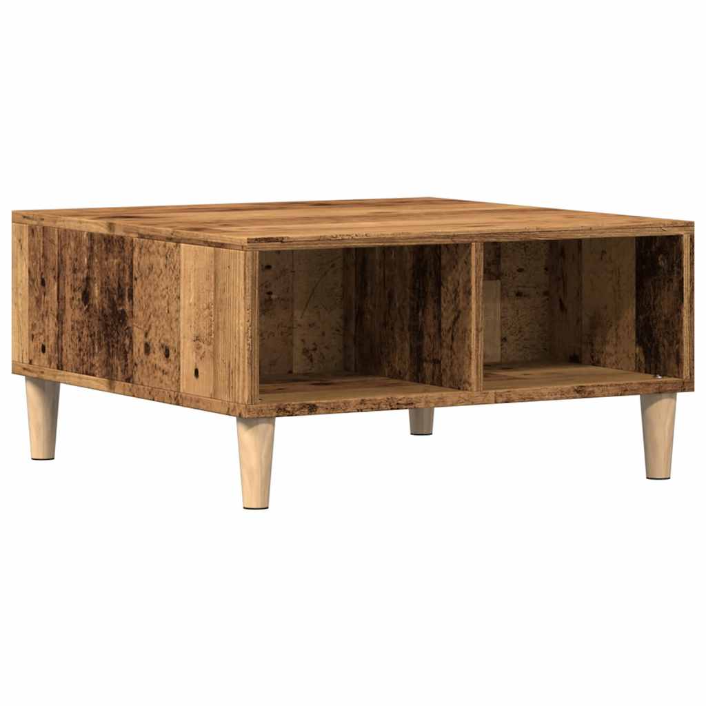 Coffee Table Old Wood 60x60x30 cm Engineered Wood