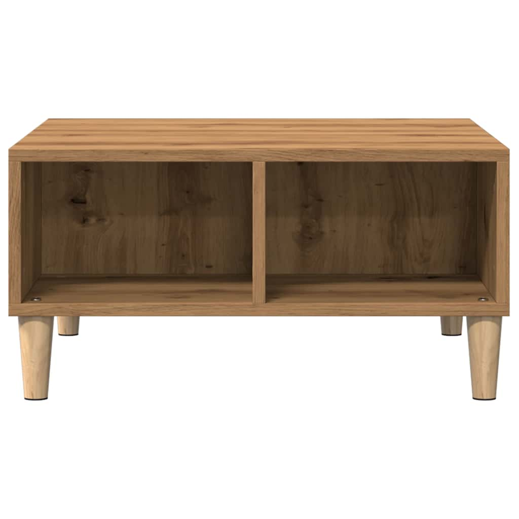 Coffee Table Artisan Oak 60x60x30 cm Engineered Wood