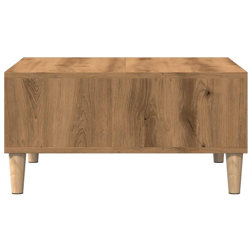 Coffee Table Artisan Oak 60x60x30 cm Engineered Wood