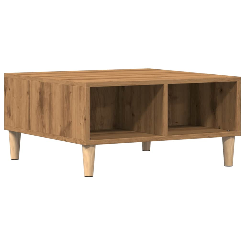 Coffee Table Artisan Oak 60x60x30 cm Engineered Wood