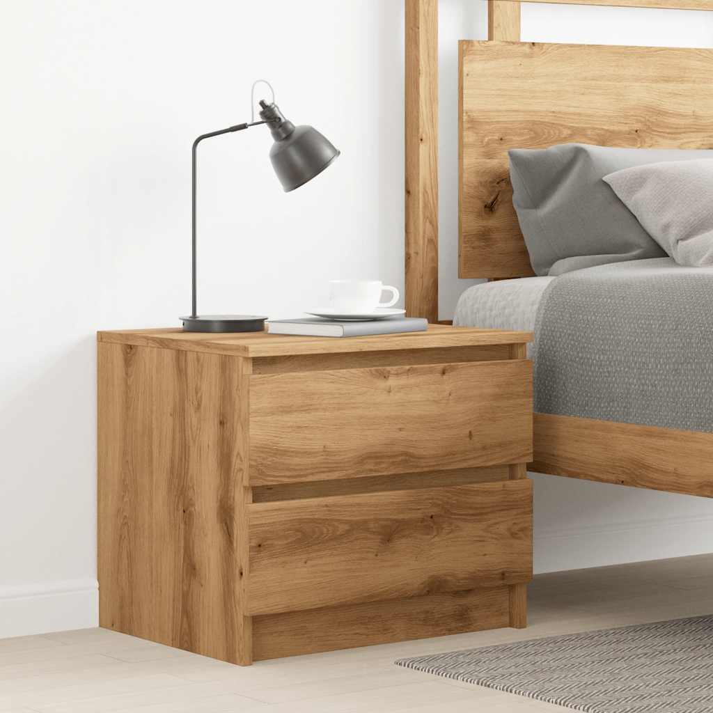 Bedside Cabinet Artisan Oak 50x40x43.5 cm Engineered Wood