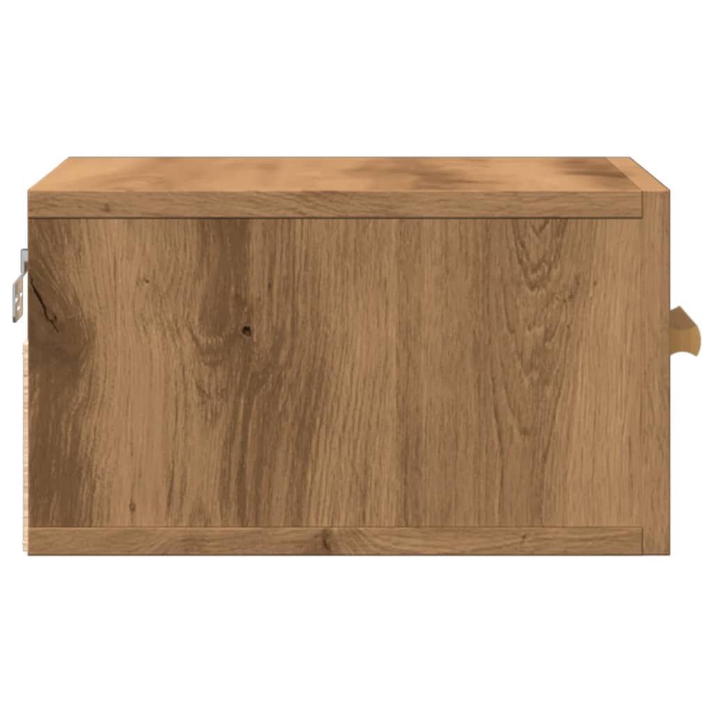 Wall-mounted Bedside Cabinet Artisan Oak 35x35x20 cm