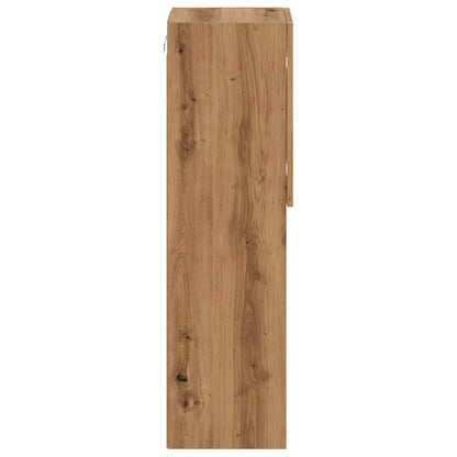 TV Cabinet with LED Lights Artisian Oak 30.5x30x102 cm
