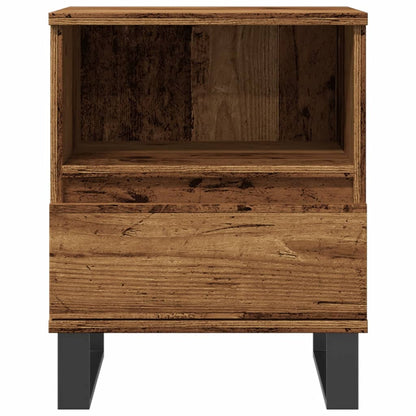 Bedside Cabinets 2 pcs Old Wood 40x35x50 cm Engineered Wood