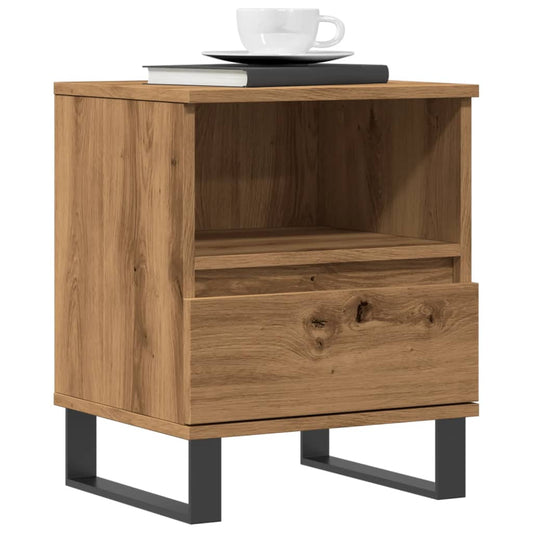 Bedside Cabinet Artisan Oak 40x35x50 cm Engineered Wood