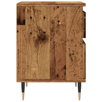 Bedside Cabinet Old Wood 40x35x50 cm Engineered Wood