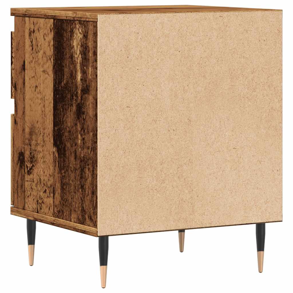 Bedside Cabinet Old Wood 40x35x50 cm Engineered Wood