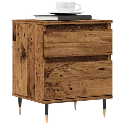 Bedside Cabinet Old Wood 40x35x50 cm Engineered Wood