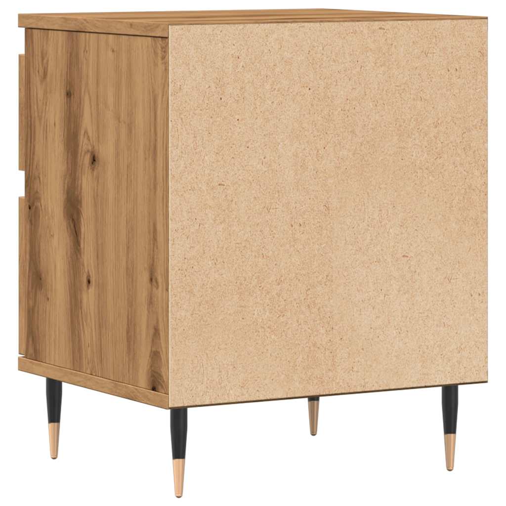 Bedside Cabinet Artisan Oak 40x35x50 cm Engineered Wood