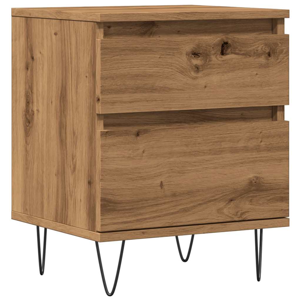 Bedside Cabinet Artisan Oak 40x35x50 cm Engineered Wood