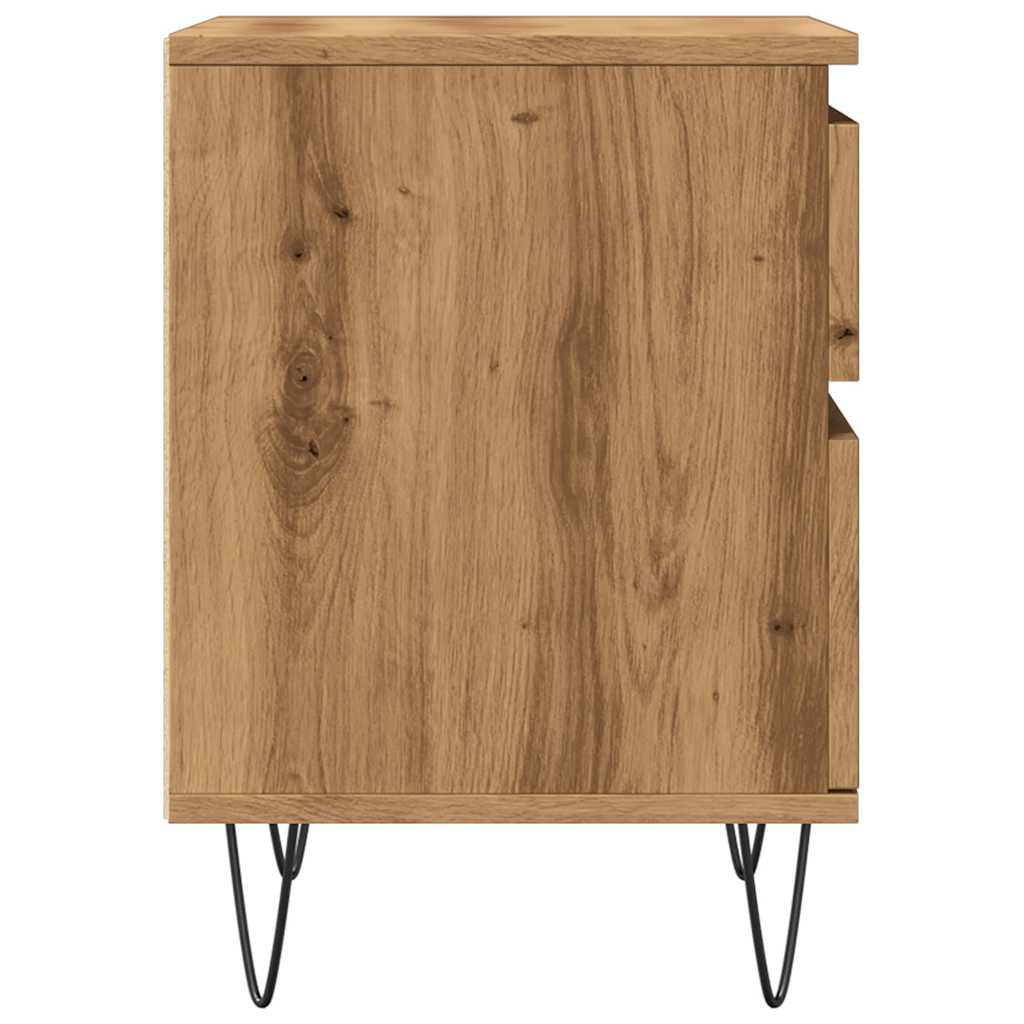 Bedside Cabinet Artisan Oak 40x35x50 cm Engineered Wood