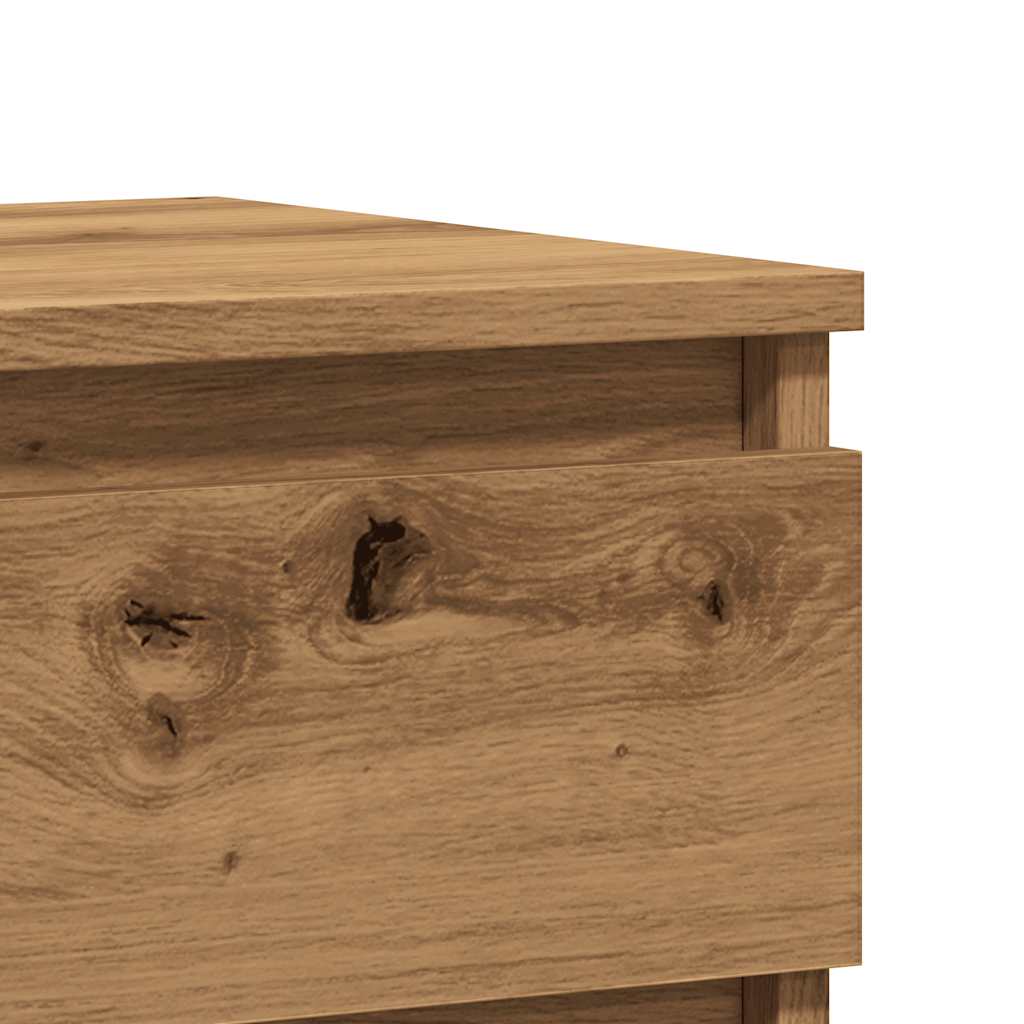 Bedside Cabinet Artisan Oak 40x35x50 cm Engineered Wood