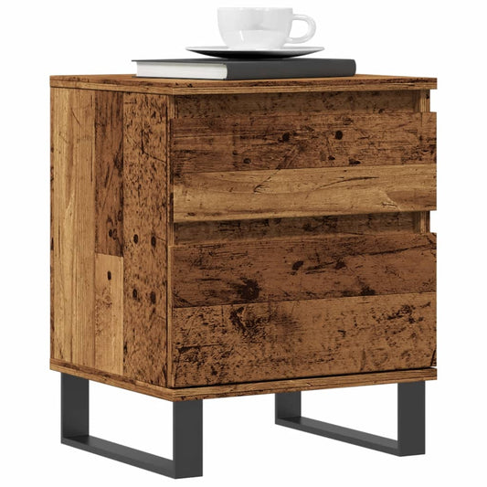 Bedside Cabinet Old Wood 40x35x50 cm Engineered Wood