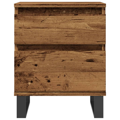 Bedside Cabinets 2 pcs Old Wood 40x35x50 cm Engineered Wood