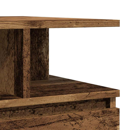 Coffee Table Old Wood 90x49x45 cm Engineered Wood