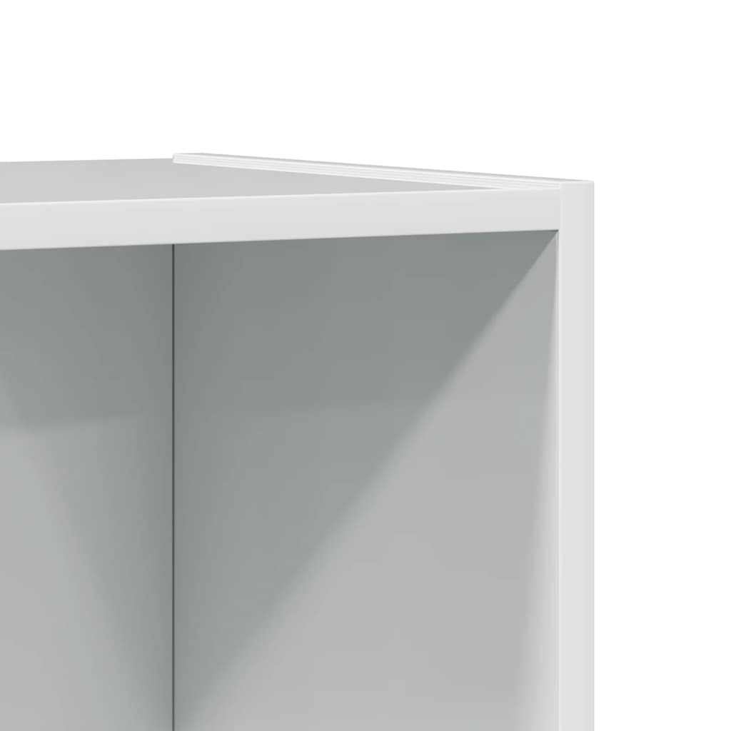 Bookcase High Gloss White 40x24x109 cm Engineered Wood