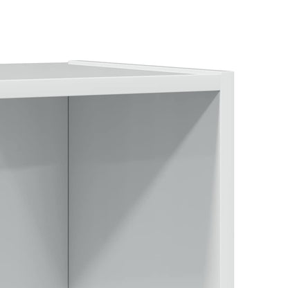 Bookcase High Gloss White 40x24x143 cm Engineered Wood