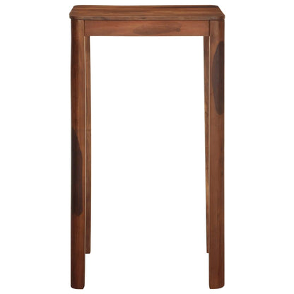 Bar Table 60x60x107 cm Solid Wood Acacia