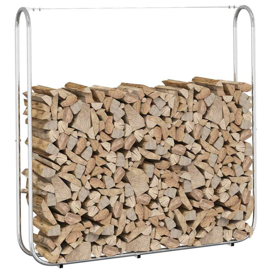 Firewood Rack with Steel Wire 150x25x150 cm Galvanised steel