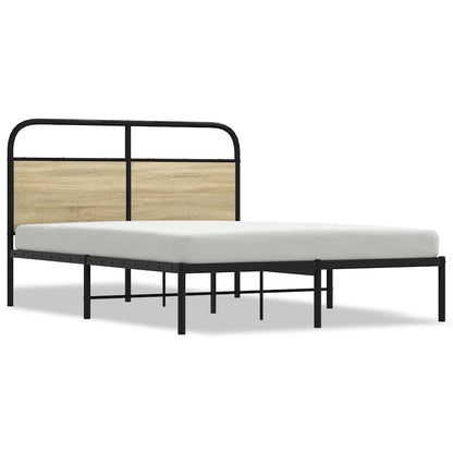 Bed Frame Without Mattress 120x200 cm Sonoma Oak Engineered Wood
