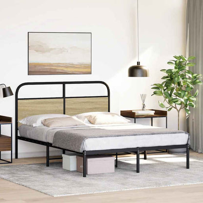 Bed Frame Without Mattress 120x200 cm Sonoma Oak Engineered Wood
