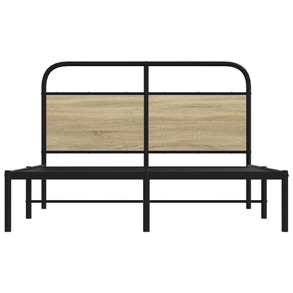 Bed Frame Without Mattress 120x200 cm Sonoma Oak Engineered Wood