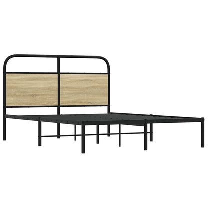 Bed Frame Without Mattress 120x200 cm Sonoma Oak Engineered Wood