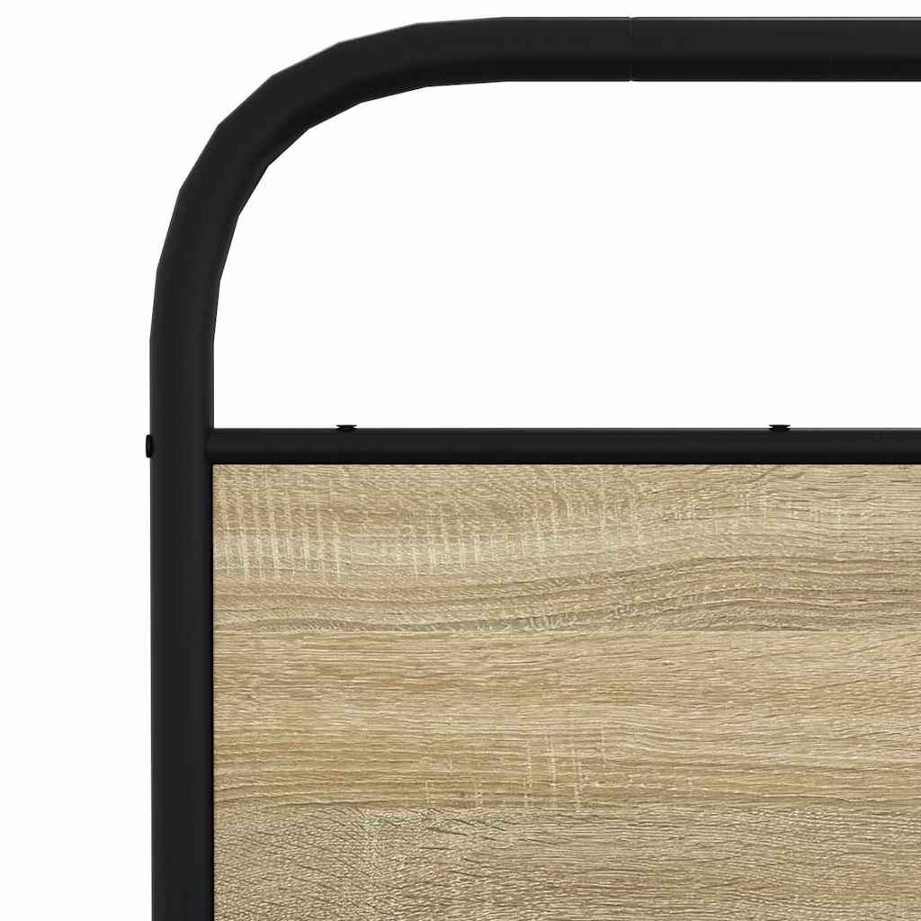 Bed Frame Without Mattress 120x200 cm Sonoma Oak Engineered Wood